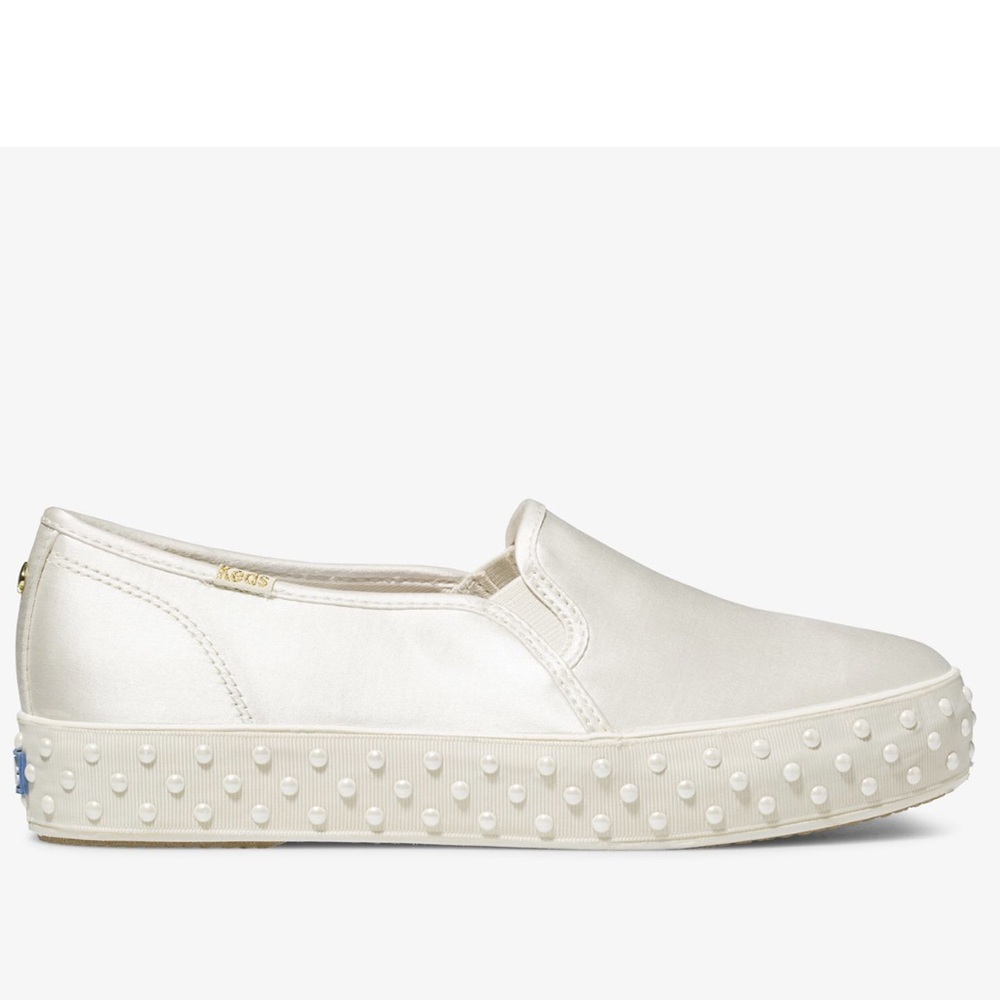Keds X Kate Spade Faux Pearl Trim Sneakers